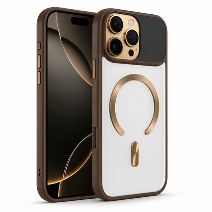 Desert Gold iPhone 16 Pro Max case Canada with premium MagSafe design
