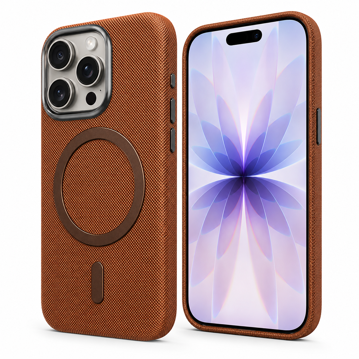 Buy mobile covers online Canada – Brown MagSafe Fabric case
