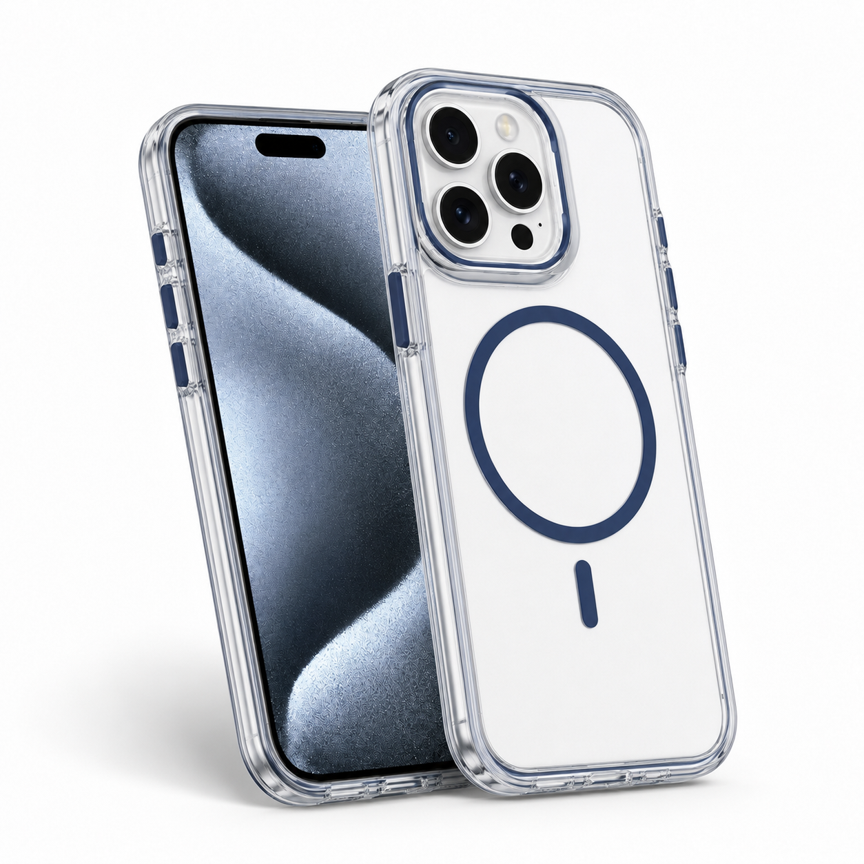 Dark Blue iPhone 16 Pro Max case Canada with MagSafe stand protection

