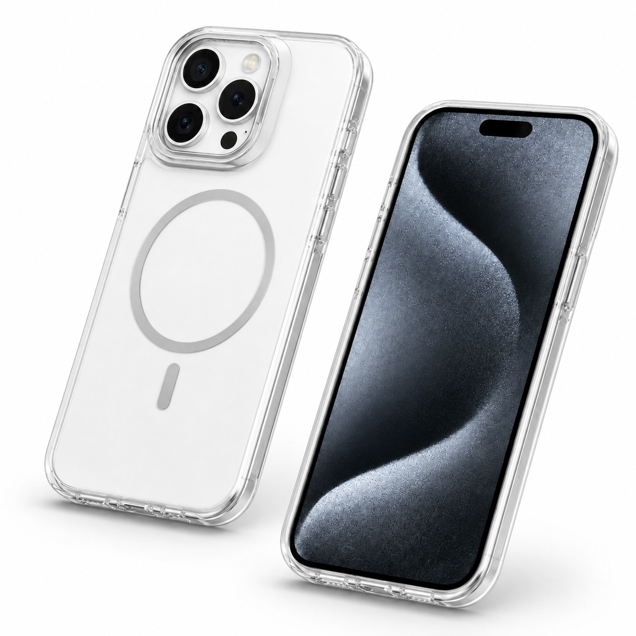 White MagSafe iPhone 16 Pro Max cover with slim profile and camera protection