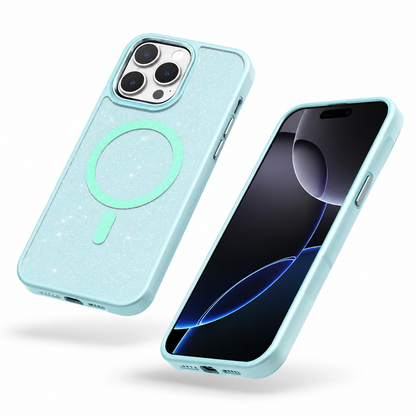 Blue MagSafe iPhone 16 Pro Max cover with durable camera protection