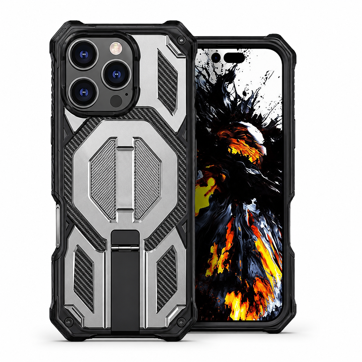 Buy iPhone cases online Canada – Grey MagSafe Outrider case
