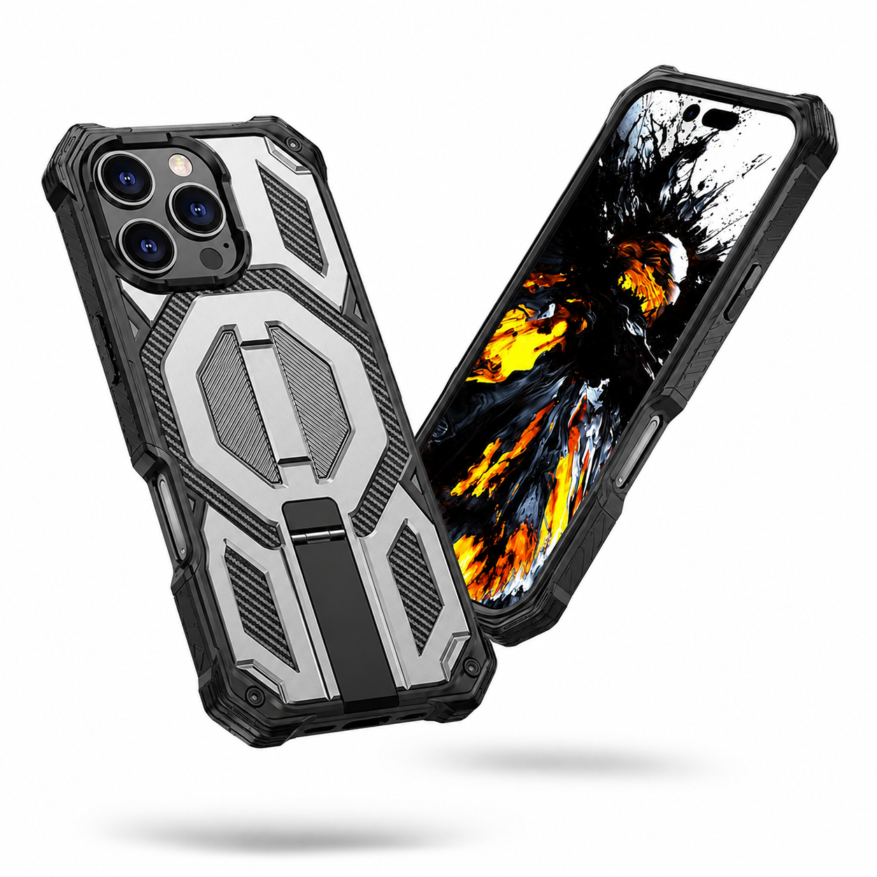 Grey Outrider protective phone cover for Apple iPhone 16 Pro Max
