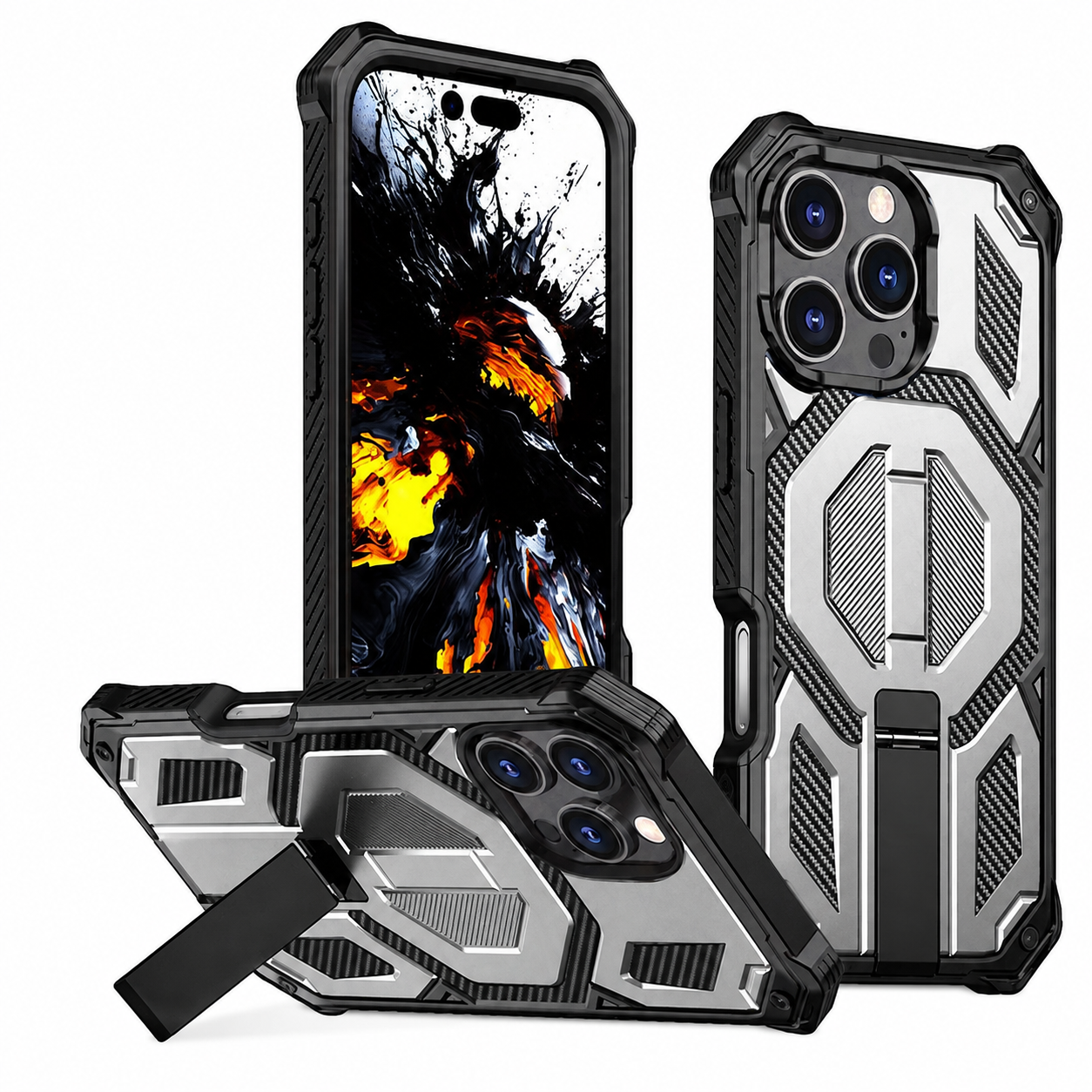 Grey MagSafe Outrider Case for Apple iPhone 16 Pro Max
