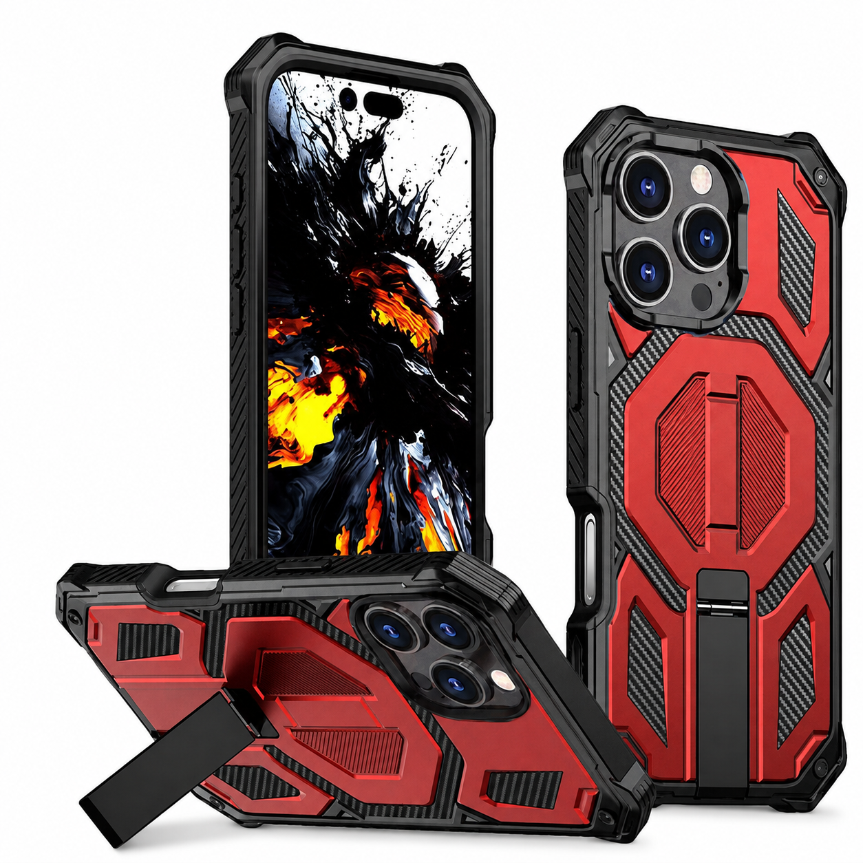 Red MagSafe Outrider Case for Apple iPhone 16 Pro Max
