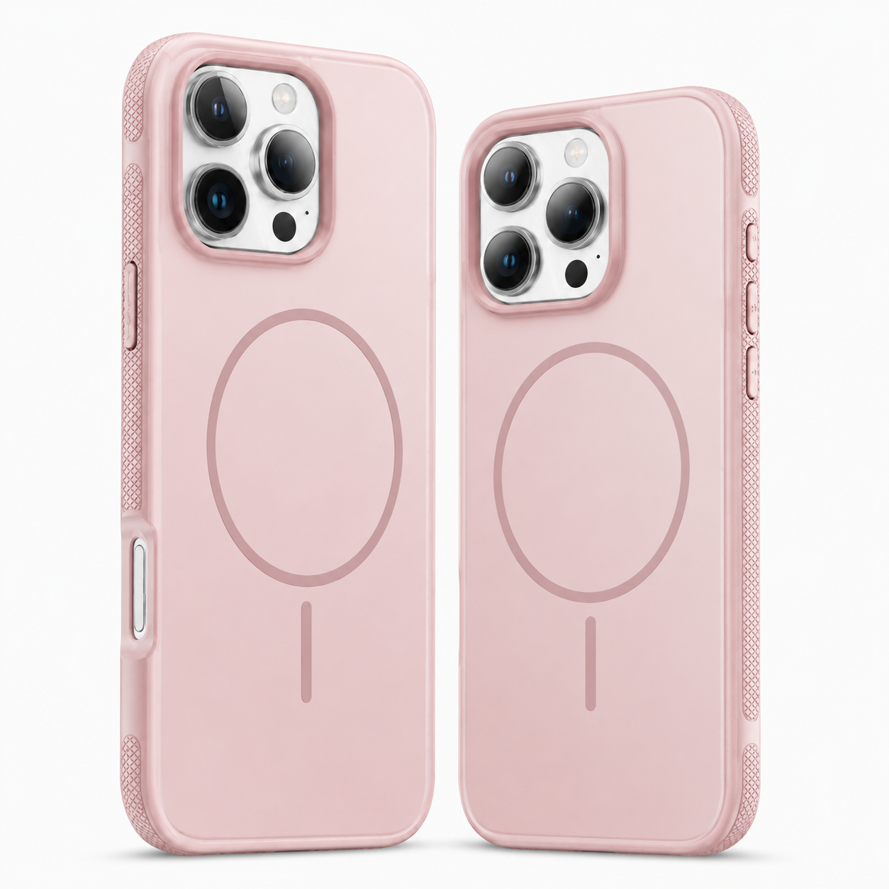 Rose Gold iPhone 16 Pro Max stylish magnetic protective case
