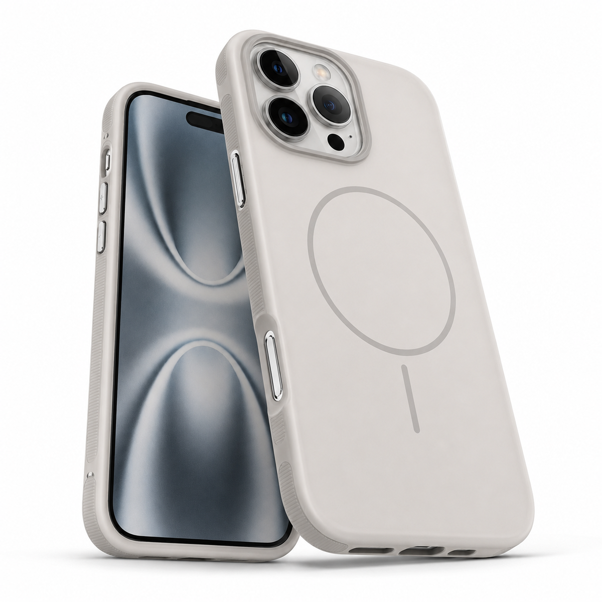 MagSafe Glam Case Apple iPhone 14 Pro Max - White - close-up design view