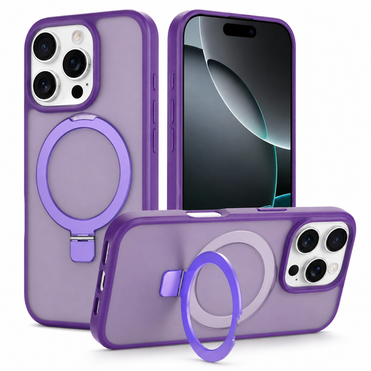 MagSafe Robust Stand Case Apple iPhone 15 Pro - Deep Purple - main product view