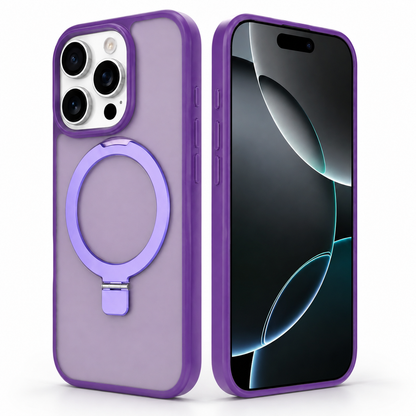 MagSafe Robust Stand Case Apple iPhone 13 Pro - Deep Purple - angled product view