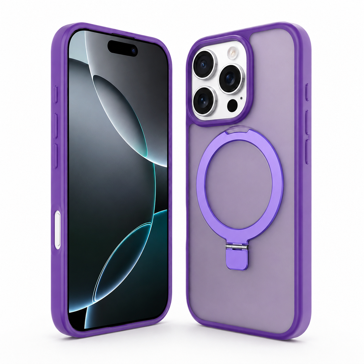 MagSafe Robust Stand Case Apple iPhone 13 Pro - Deep Purple - side profile product view