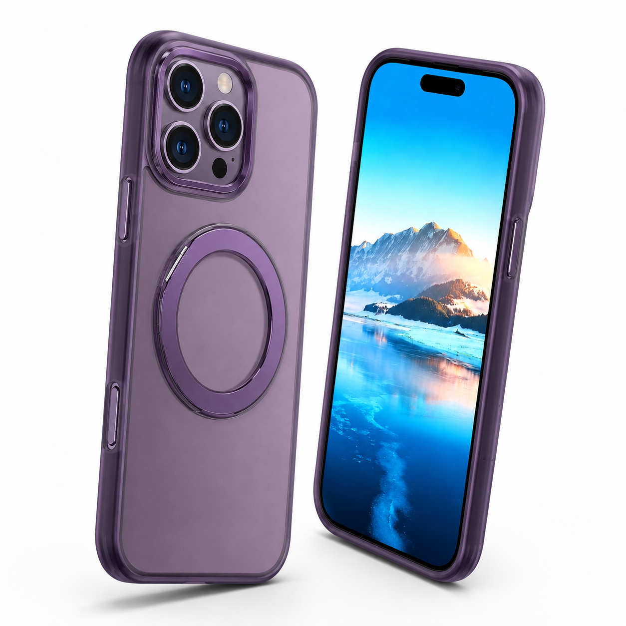 MagSafe Tilt Ring Deep Purple case for Apple iPhone 16 Pro Max