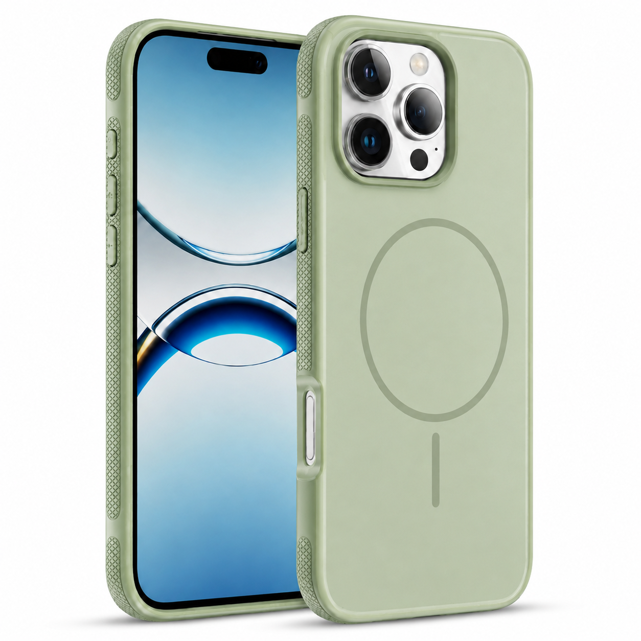 Green MagSafe Glam Case for Apple iPhone 16 Pro Max
