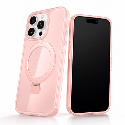 Durable Pink MagSafe stand case for iPhone 16 Pro Max Canada
