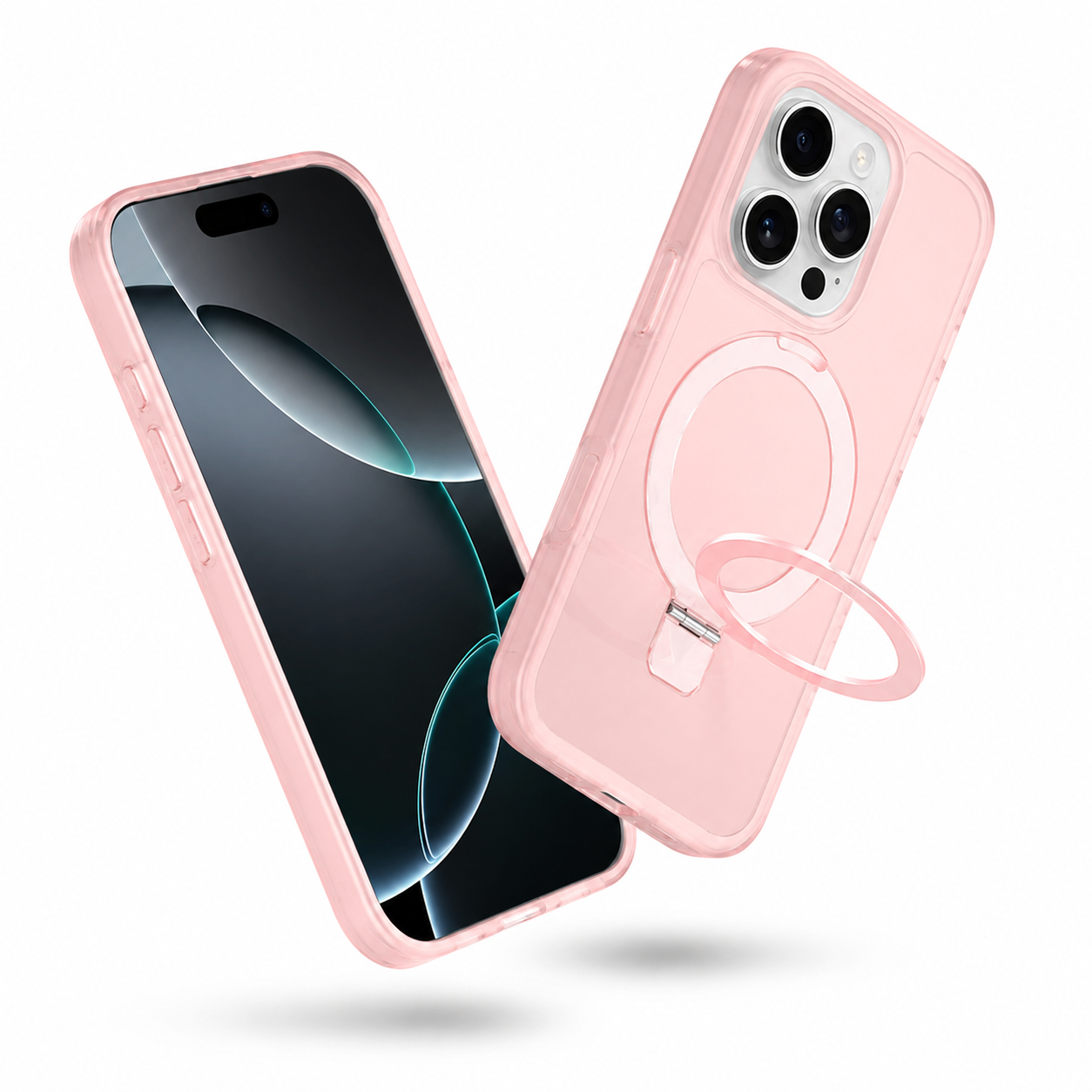 iPhone 16 Pro Max Pink MagSafe protective case with stand
