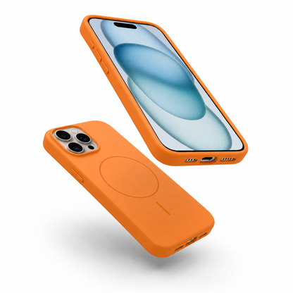 MagSafe Vibrant Silicone Case for Apple iPhone 13 Pro - Orange - alternate product view