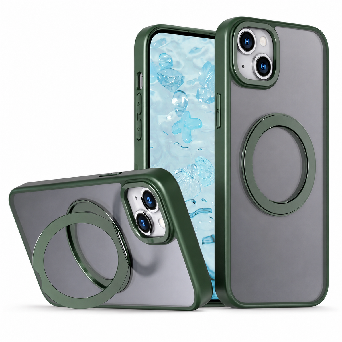 MagSafe Tilt Ring Stand Case for Apple iPhone 14 with Magnetic Kickstand