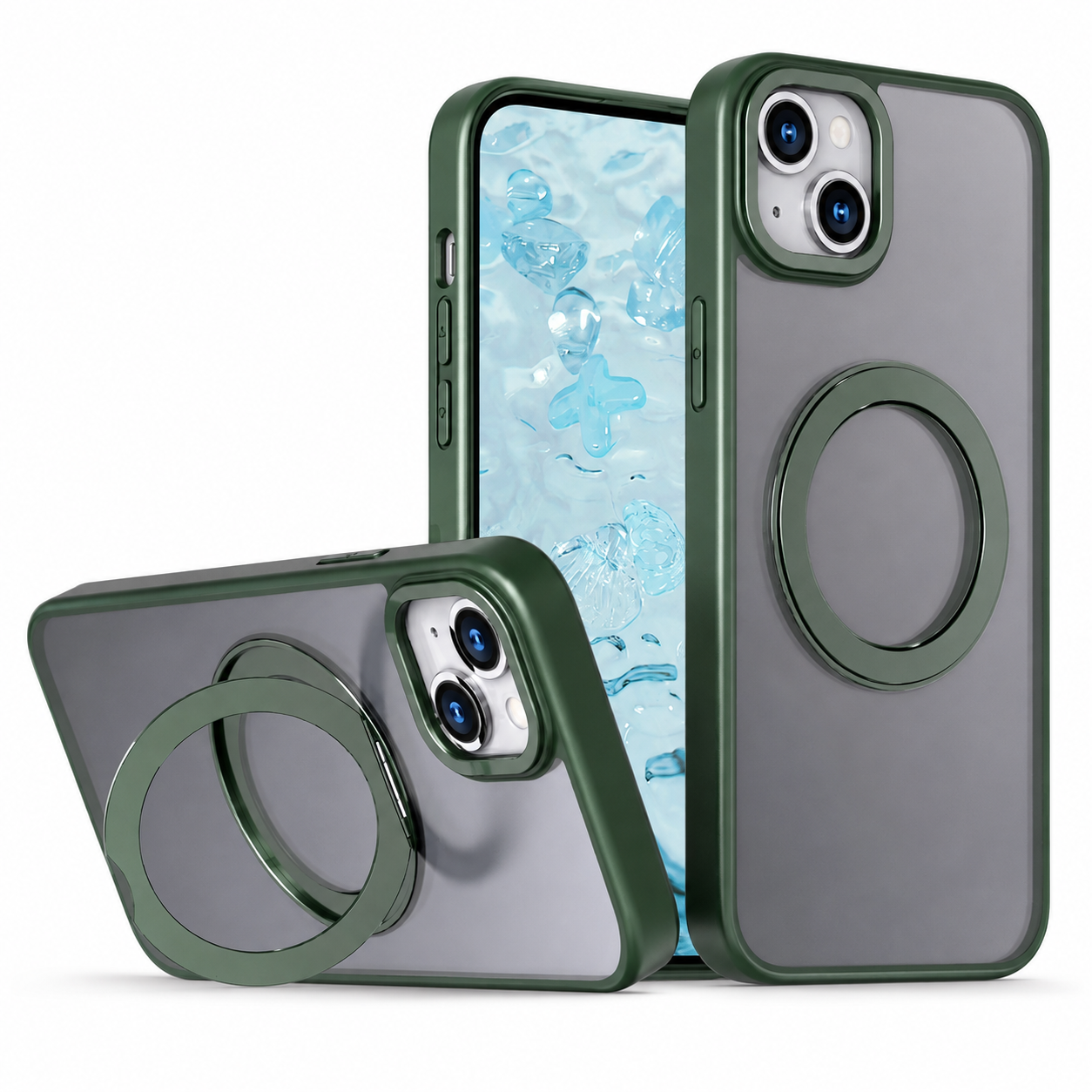 MagSafe Tilt Ring Stand Case for Apple iPhone 14 with Magnetic Kickstand