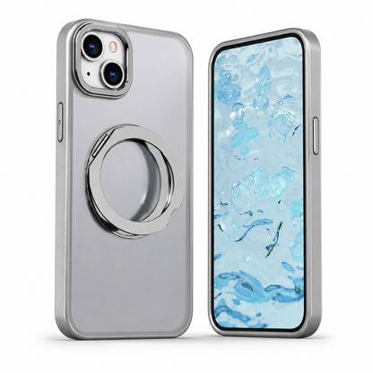 MagSafe Tilt Ring Stand Case for Apple iPhone 15 - Grey