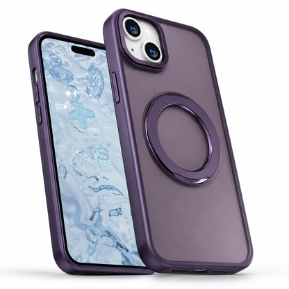 MagSafe Tilt Ring Stand Case for Apple iPhone 15 - Deep Purple