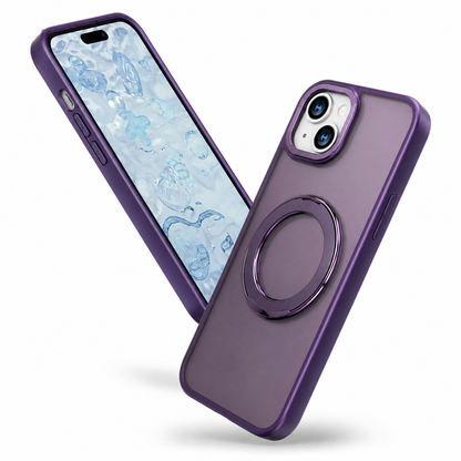 MagSafe Tilt Ring Stand Case for Apple iPhone 15 - Deep Purple
