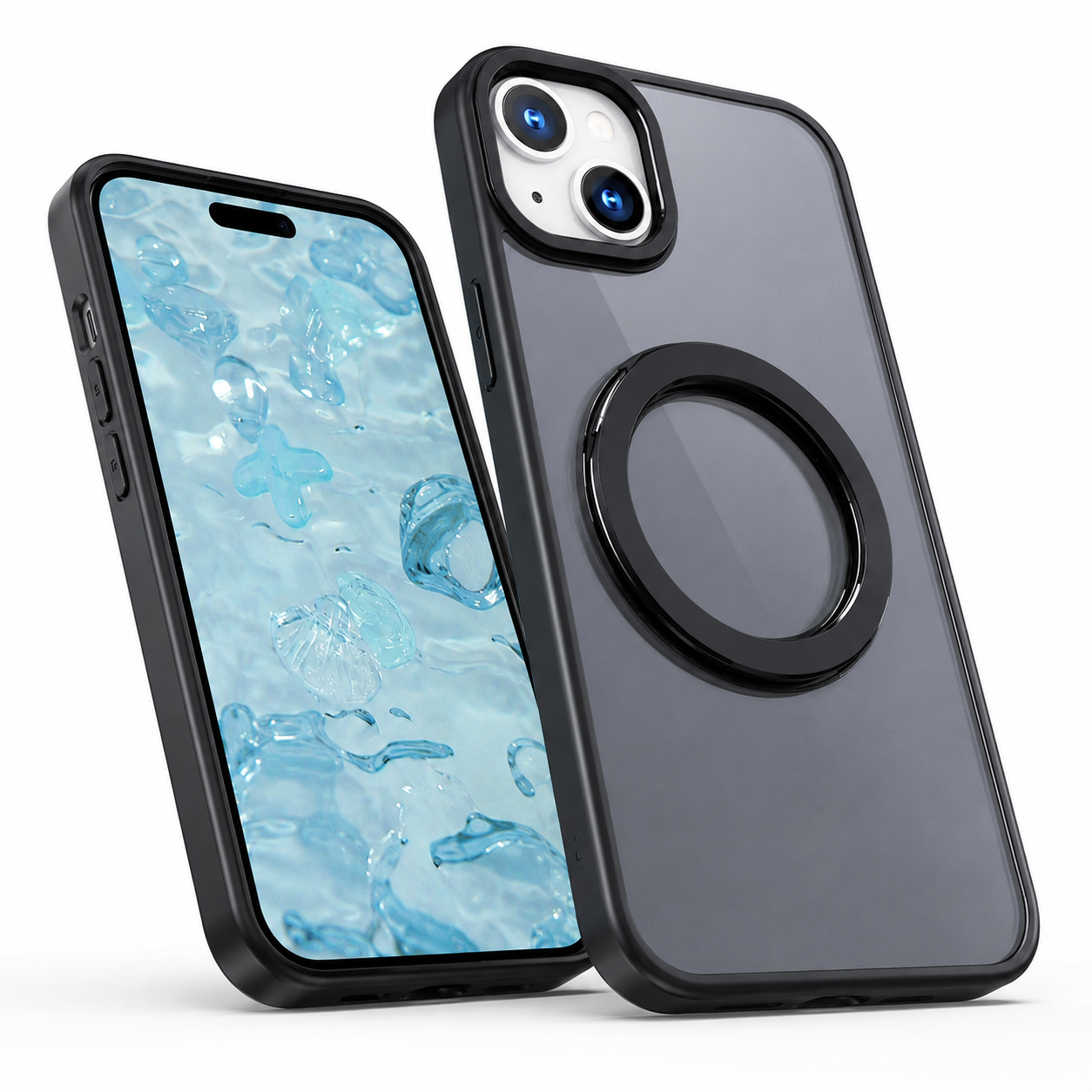 MagSafe Tilt Ring Stand Case for Apple iPhone 15 - Black