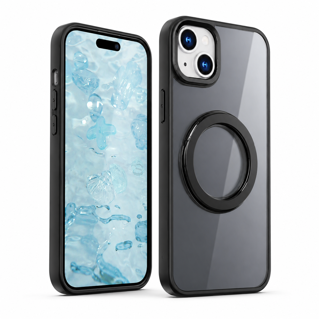 MagSafe Tilt Ring Stand Case for Apple iPhone 15 - Black