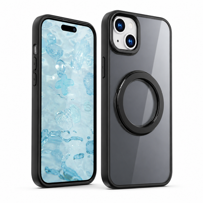 MagSafe Tilt Ring Stand Case for Apple iPhone 15 - Black