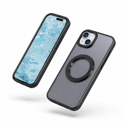 MagSafe Tilt Ring Stand Case for Apple iPhone 15 - Black
