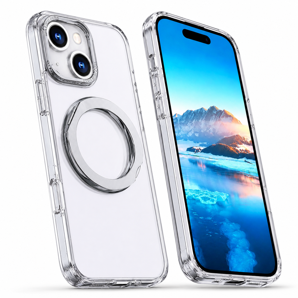 Apple iPhone 14 MagSafe Case with Adjustable Tilt Ring Stand and Drop Protection