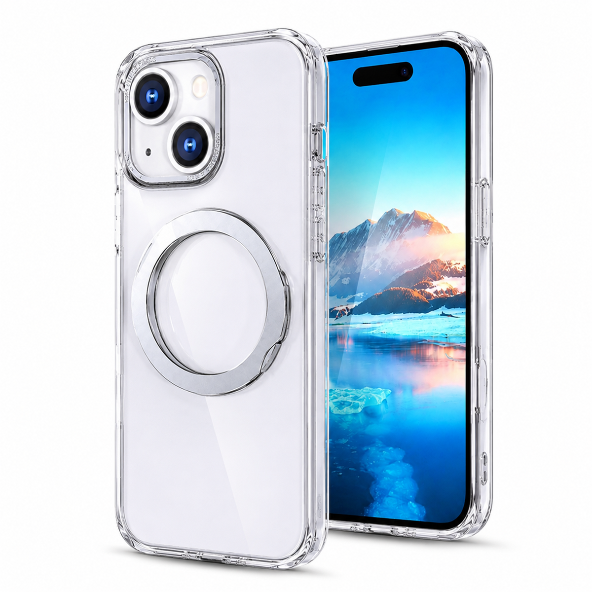 MagSafe Ring Stand Phone Case for iPhone 13 with Shockproof Protective Cover