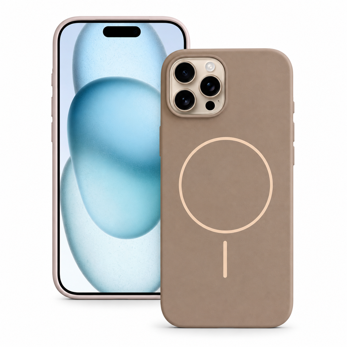 MagSafe Vibrant Silicone Case for Apple iPhone 14 Pro - Desert Gold - main product view