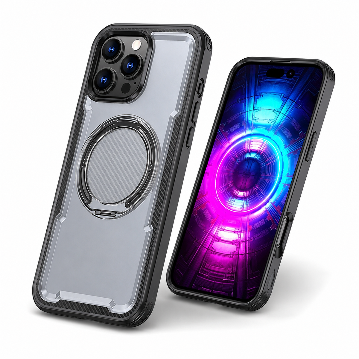 Magsafe Covert Case Apple iPhone 13 Pro Max - Grey - angled product view