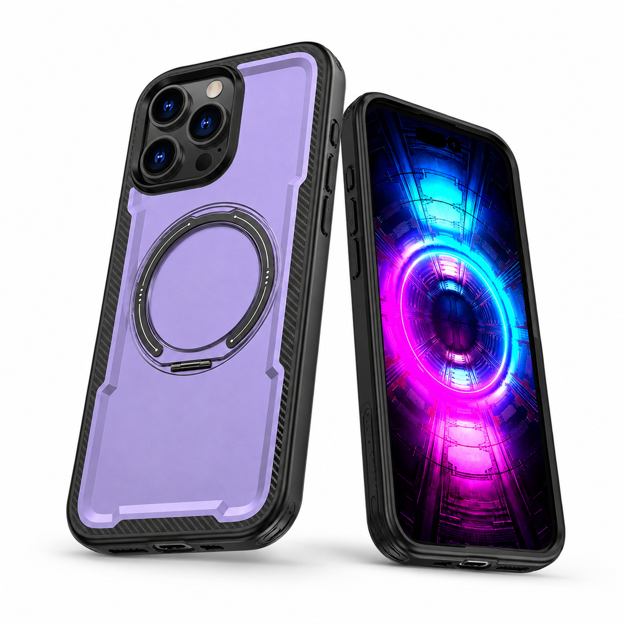 Purple magnetic Covert case for iPhone 16 Pro Max
