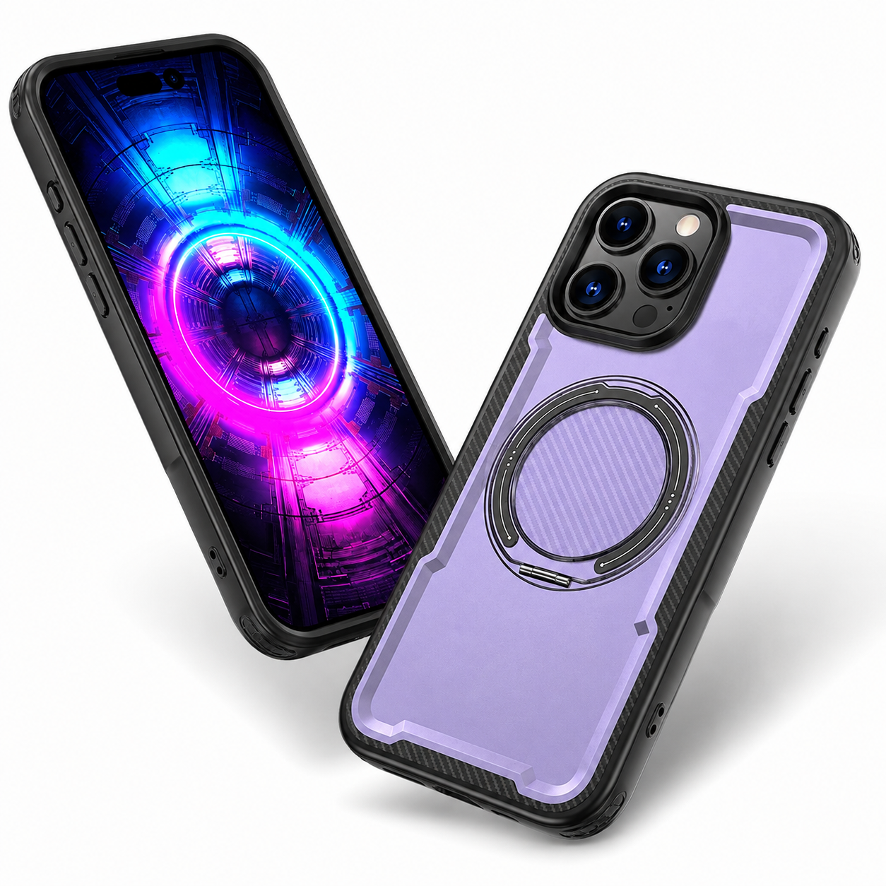 Purple slim MagSafe phone case for iPhone 16 Pro Max