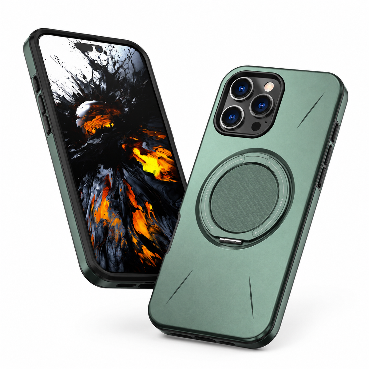 MagSafe Forge Ring Case Apple iPhone 14 Pro Max - Green - side profile product view