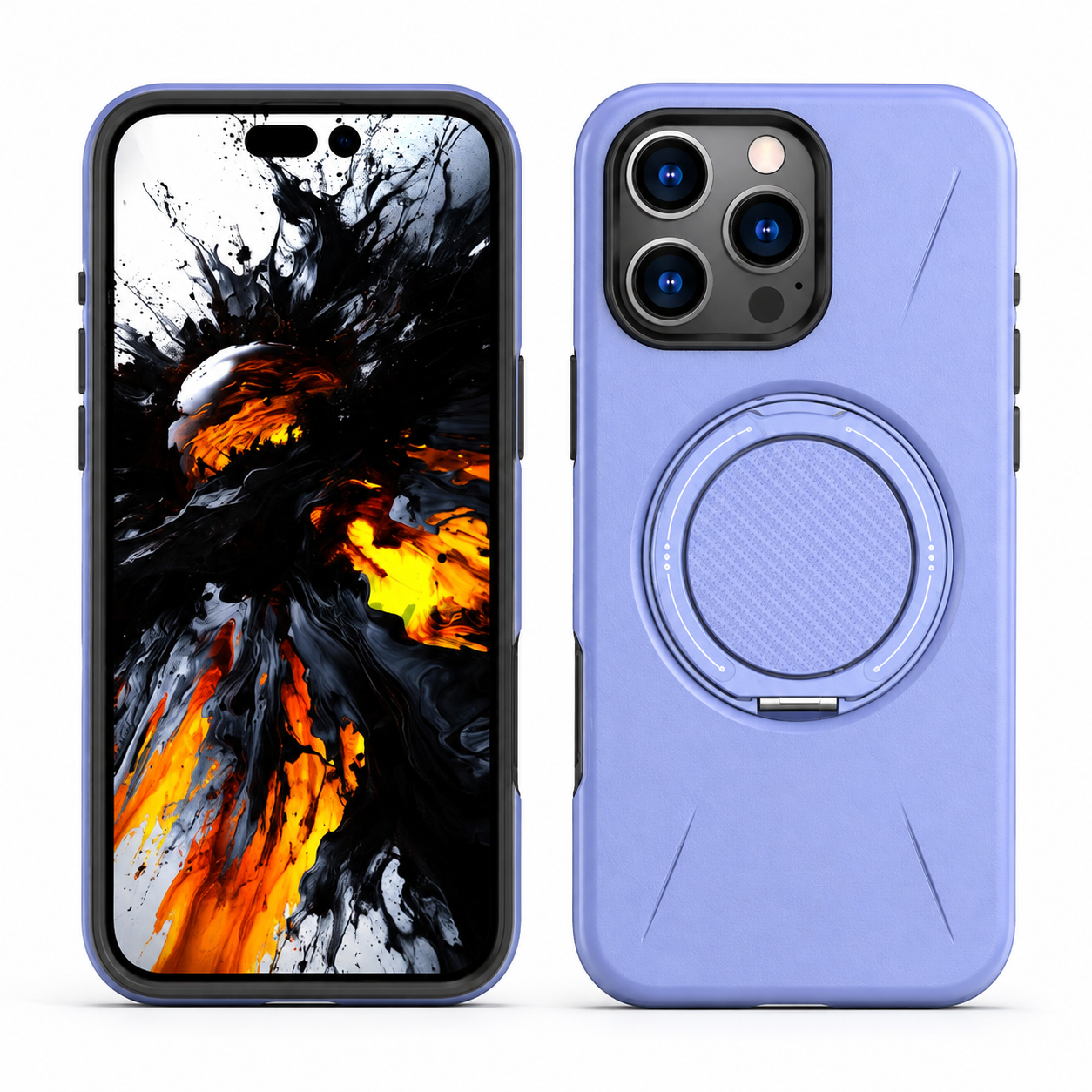 Light Purple MagSafe Forge Ring Case for iPhone 16 Pro Max – buy phone cases online Canada with durable protection
