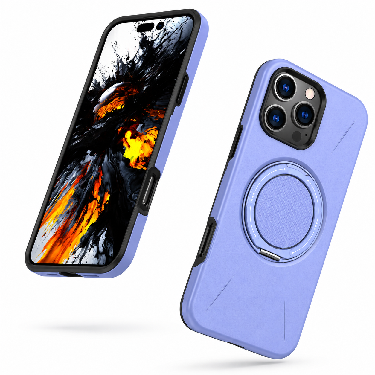 Light Purple Forge Ring MagSafe Case for iPhone 16 Pro Max – affordable phone cases Canada with modern design