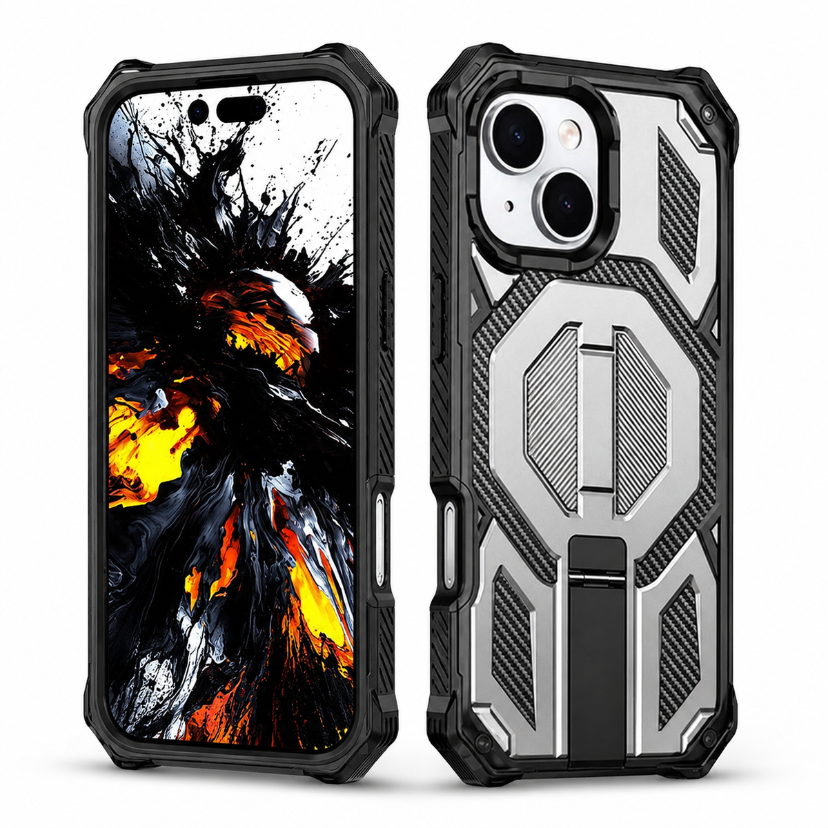 Rugged MagSafe Outrider Case for Apple iPhone 13 with shockproof protection