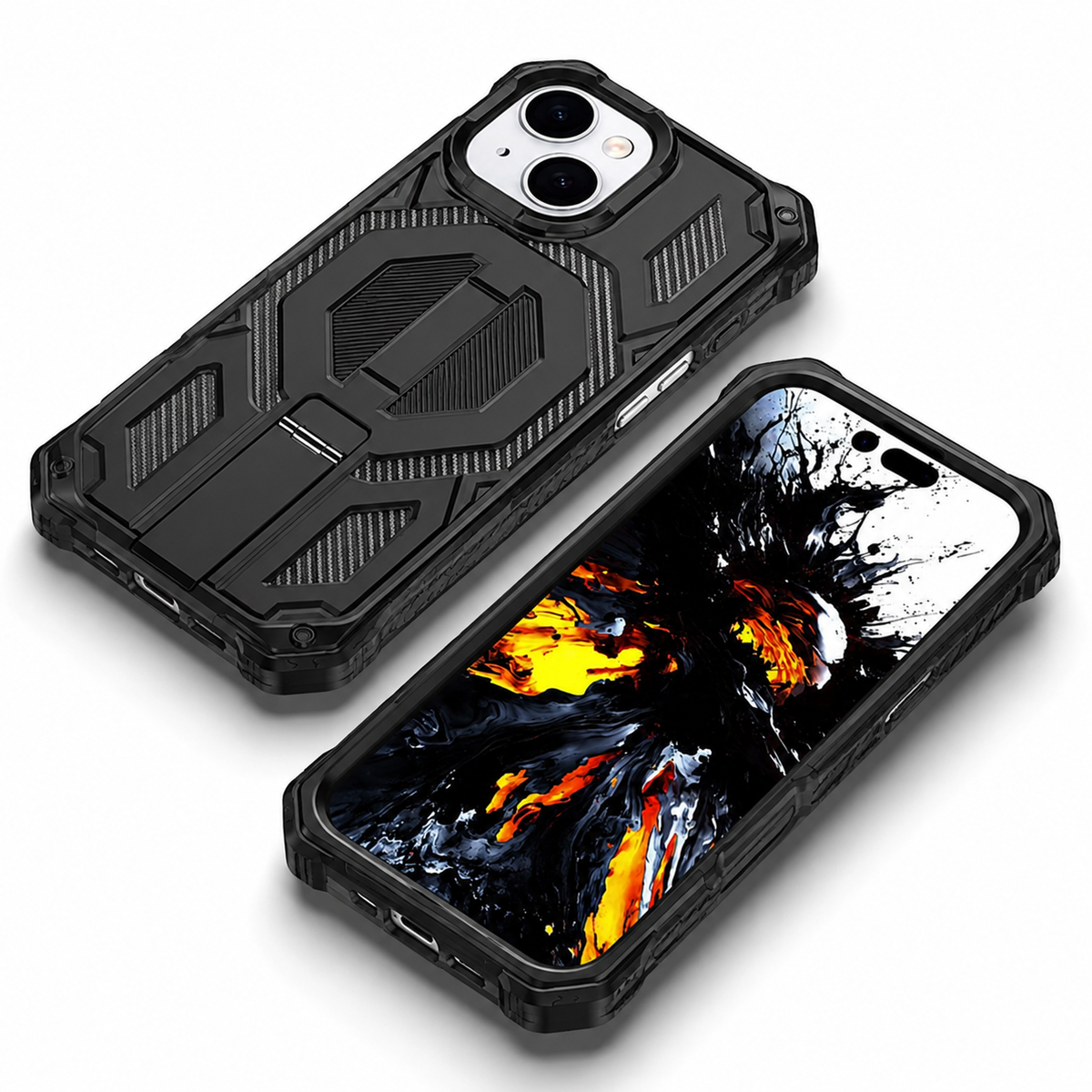 Protective rugged iPhone 13 MagSafe case with reinforced corners and camera protection