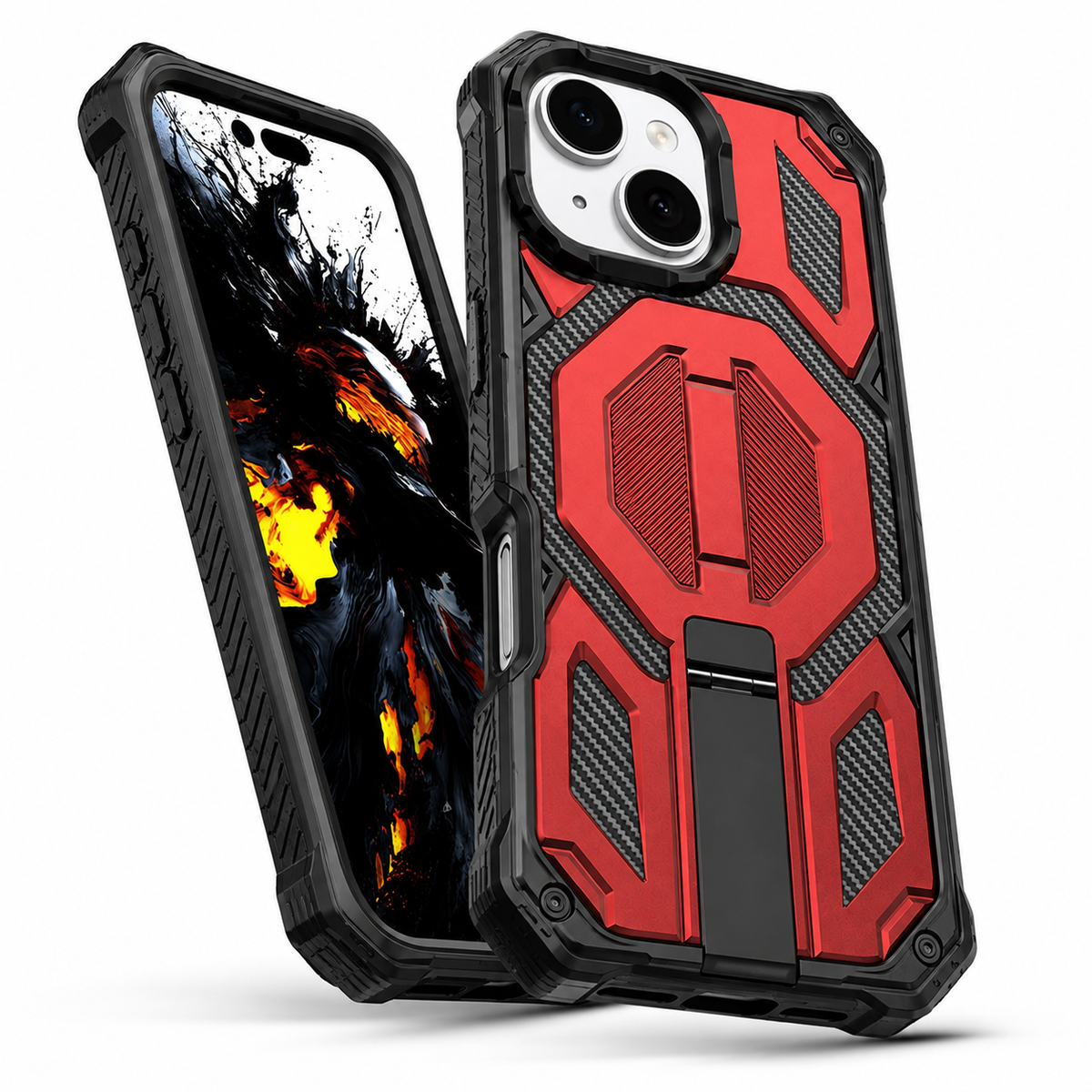 Apple iPhone 14 rugged MagSafe protective case with durable raised edges