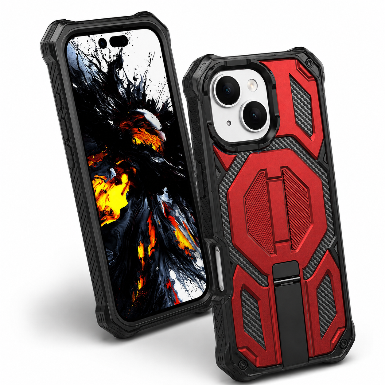 Heavy duty MagSafe Outrider phone case for iPhone 14 with drop protection