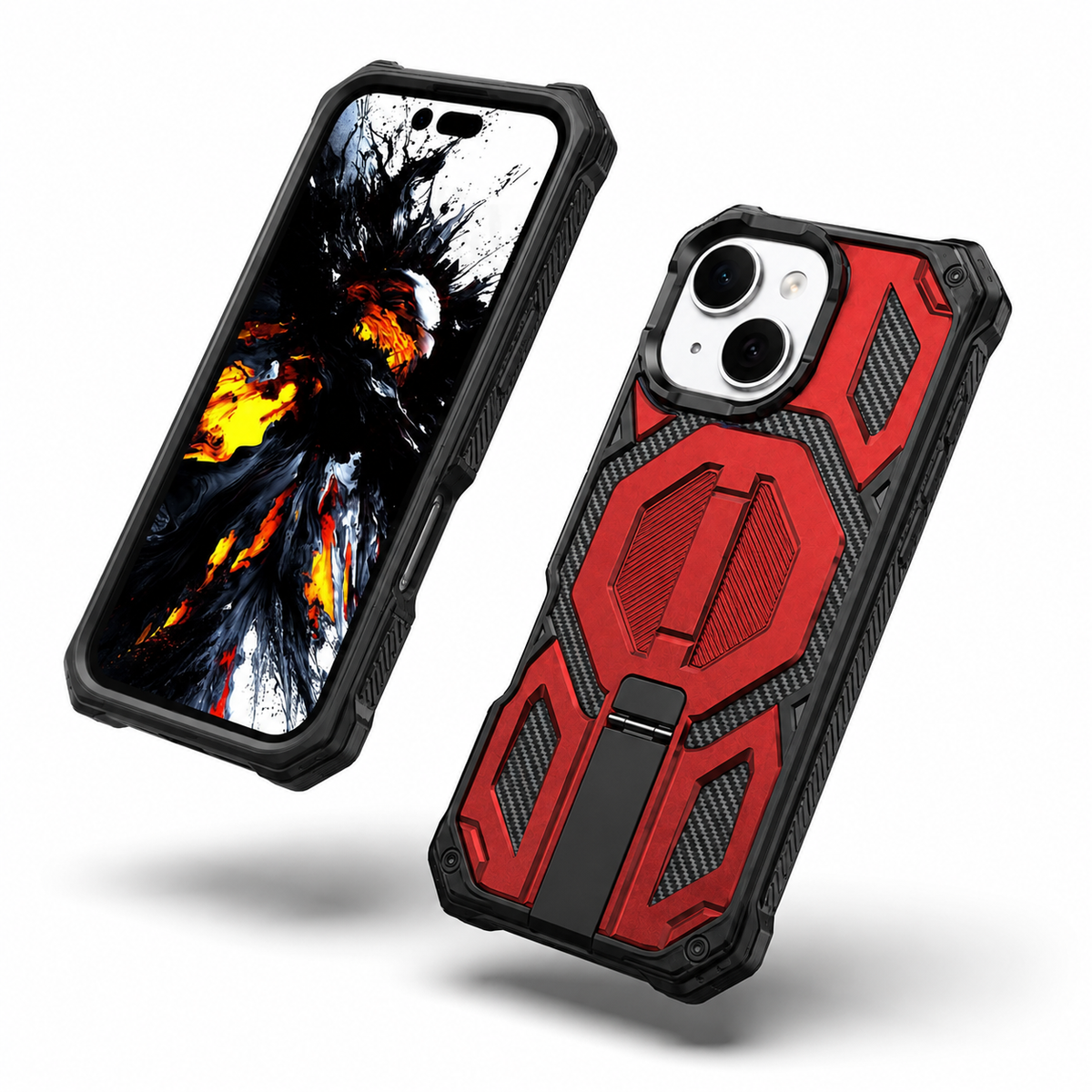 Protective rugged iPhone 14 MagSafe case with reinforced corners and camera protection