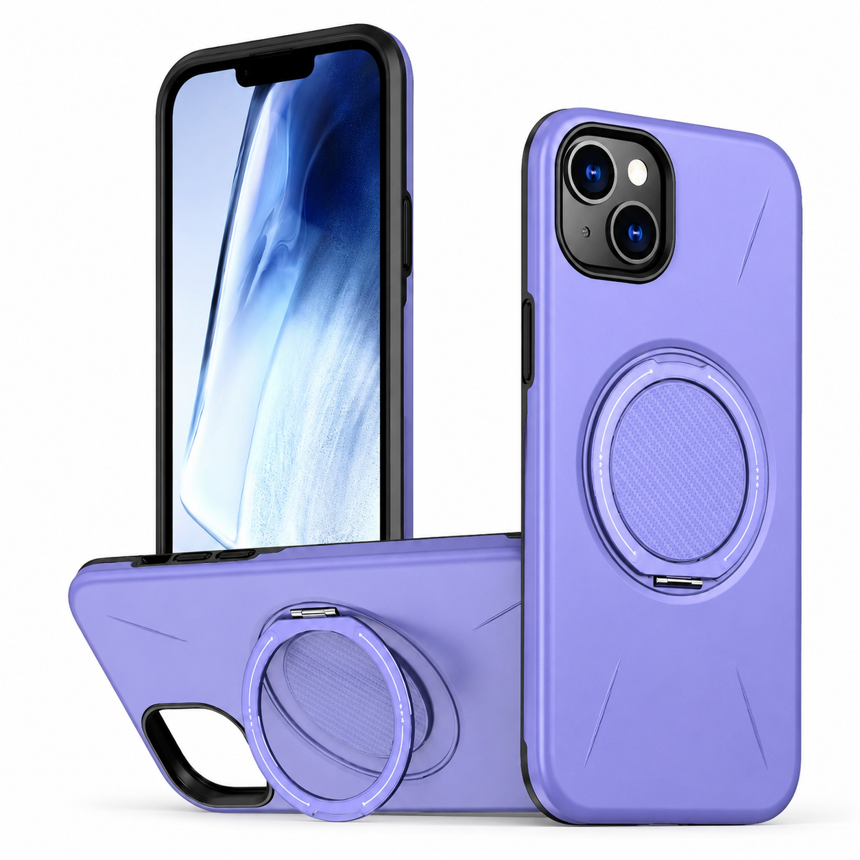 Rugged MagSafe Forge Ring Case for Apple iPhone 13 with durable shockproof protection