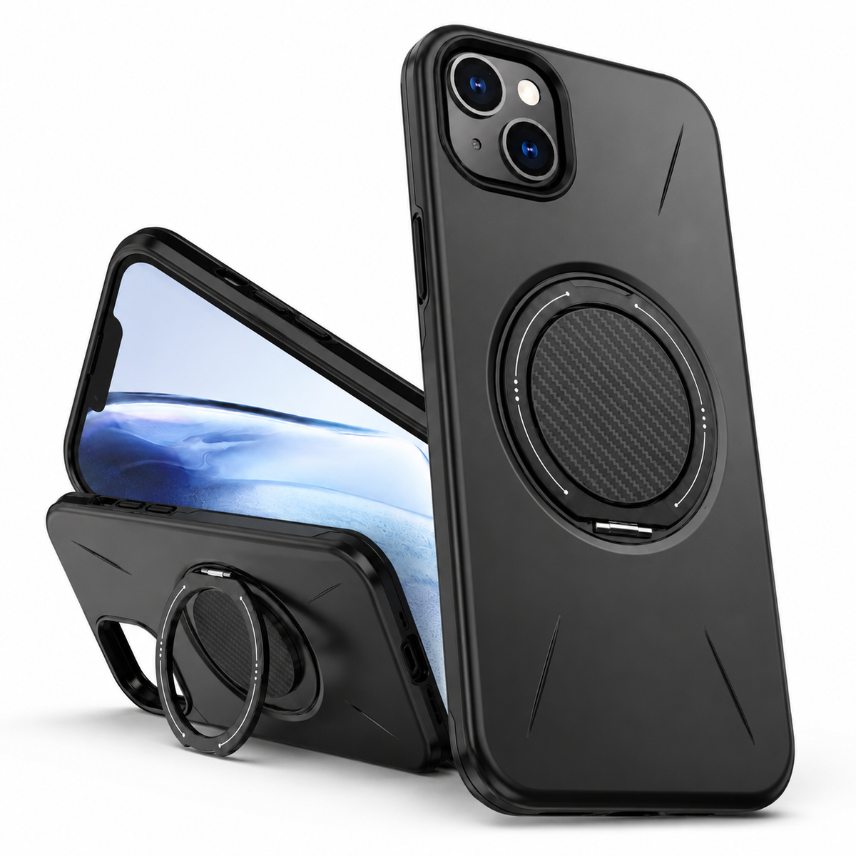 Rugged iPhone 13 MagSafe phone case with reinforced corners and camera protection