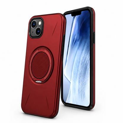 Heavy duty MagSafe protective case for iPhone 13 with rotating ring holder