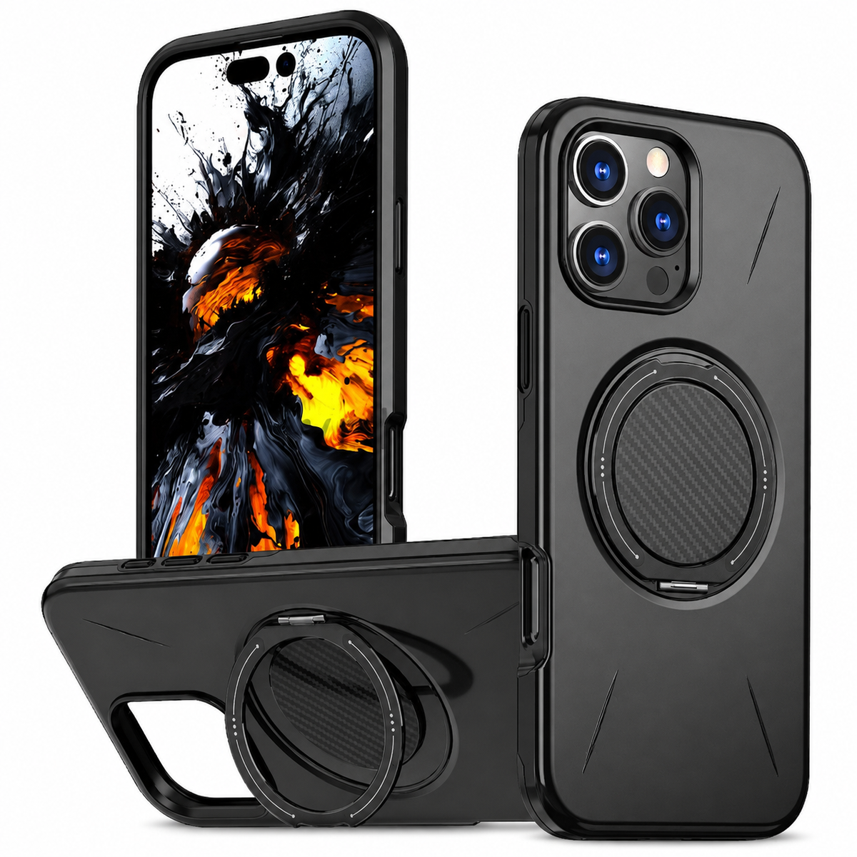 MagSafe Forge Ring Case Apple iPhone 13 Pro Max - Black - main product view