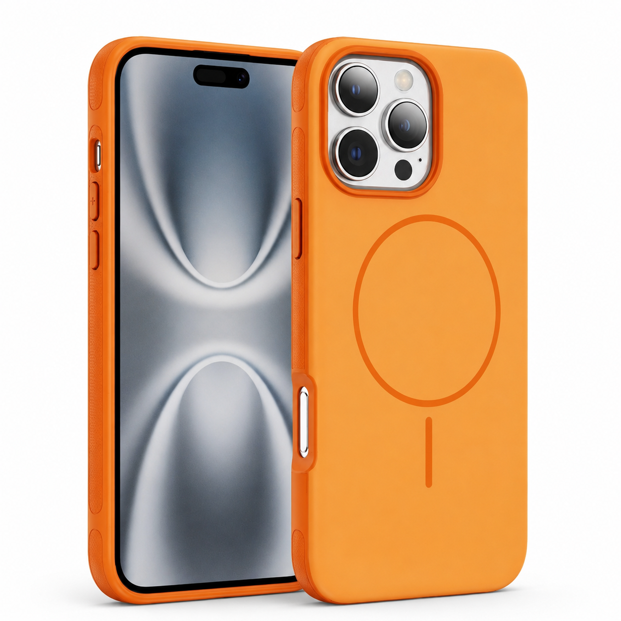 Orange MagSafe Glam Case for Apple iPhone 16 Pro Max
