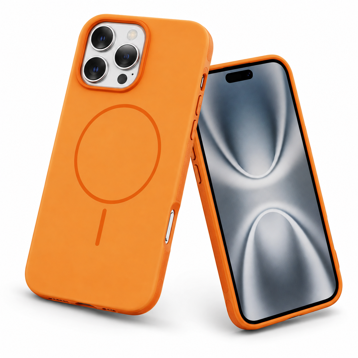 iPhone 16 Pro Max Orange MagSafe protective phone case
