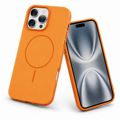 iPhone 16 Pro Max Orange MagSafe protective phone case
