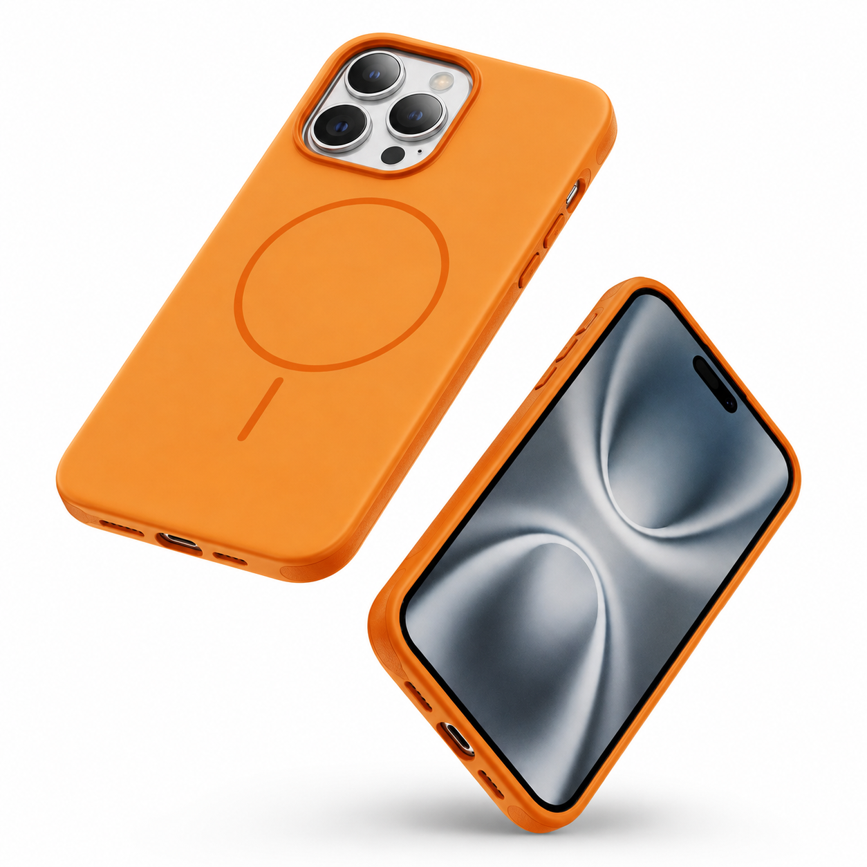 MagSafe Glam Orange phone case for Apple iPhone 16 Pro Max